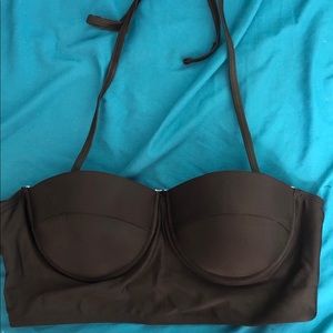 simple black bikini top